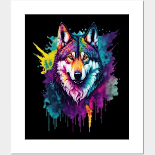 The Watercolor Wolf Posters and Art